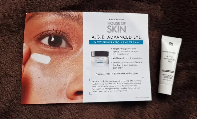 #unboxing Received the sample of A.G.E advanced Eye cream to