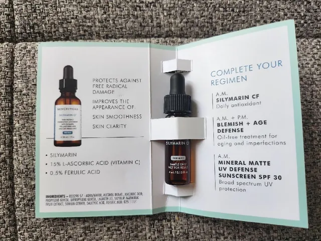 I received this sample of Silymarin CF Serum to test and