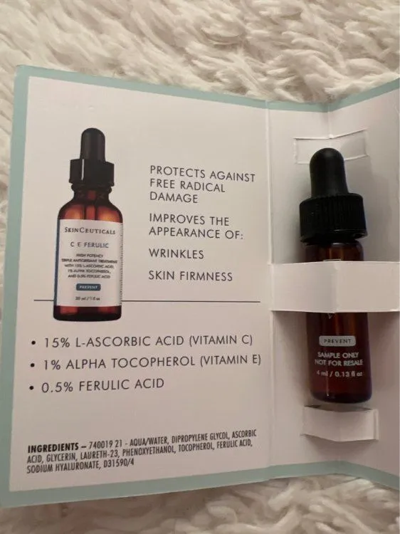 Just finished a sample of C E Ferulic - so impressed with