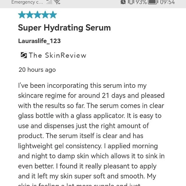 My review for the Hydrating B5 serum is now live on the