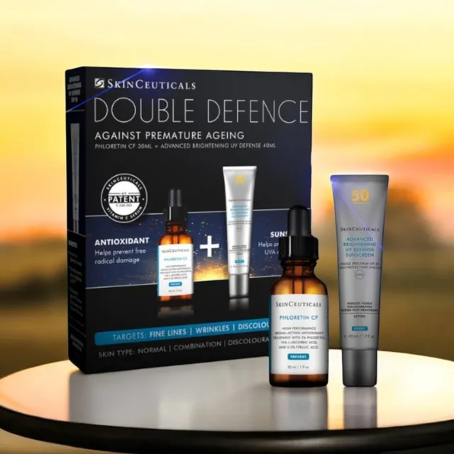 Double defence, a regular skin care routine, hydration,