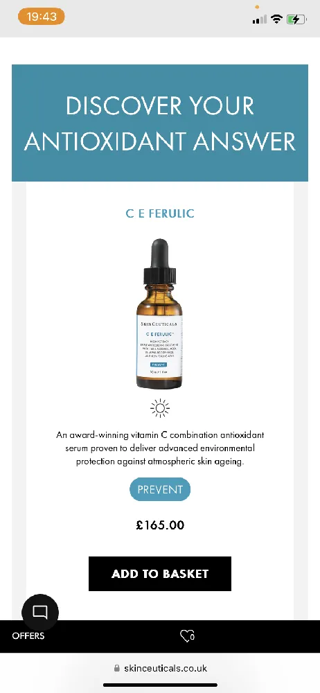 I really do want to try CE Ferulic, it’s been recommended